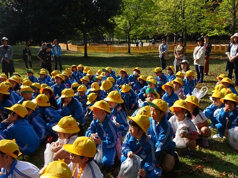 公園到着! 公園到着!