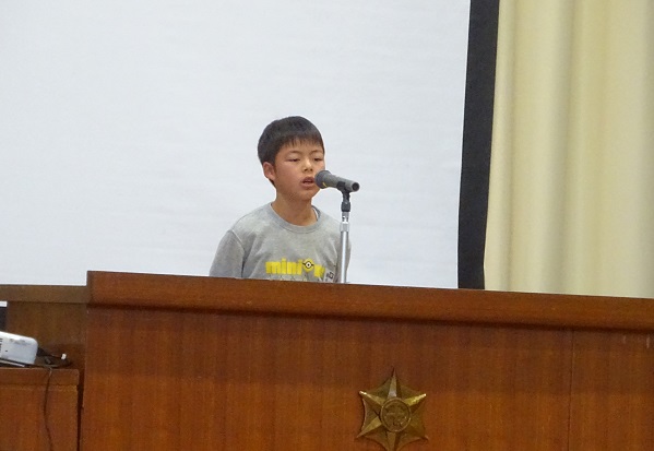 2学期の反省と3学期への抱負4年生 2学期の反省と3学期への抱負4年生