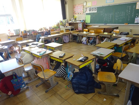 地震から身を守る行動