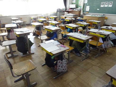 地震から身を守る行動