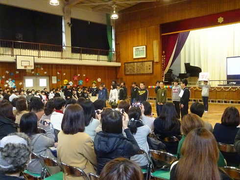 旅立ちの会思い出発表