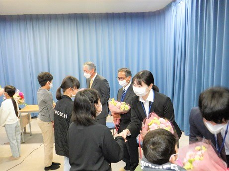 感謝の言葉を伝えました 感謝の言葉を伝えました