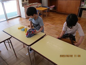 給食準備 給食準備