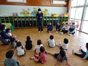 大学生とふれあい
