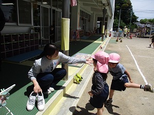 大学生とふれあい
