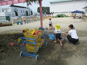 水遊びしようか 水遊びしようか