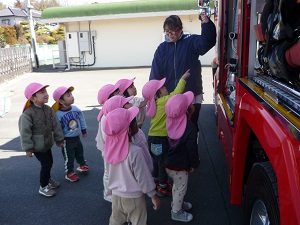 消防車見学1 消防車見学1