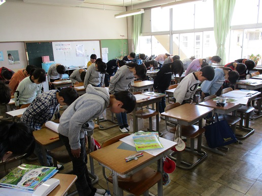 010415 5年生授業開始あいさつ