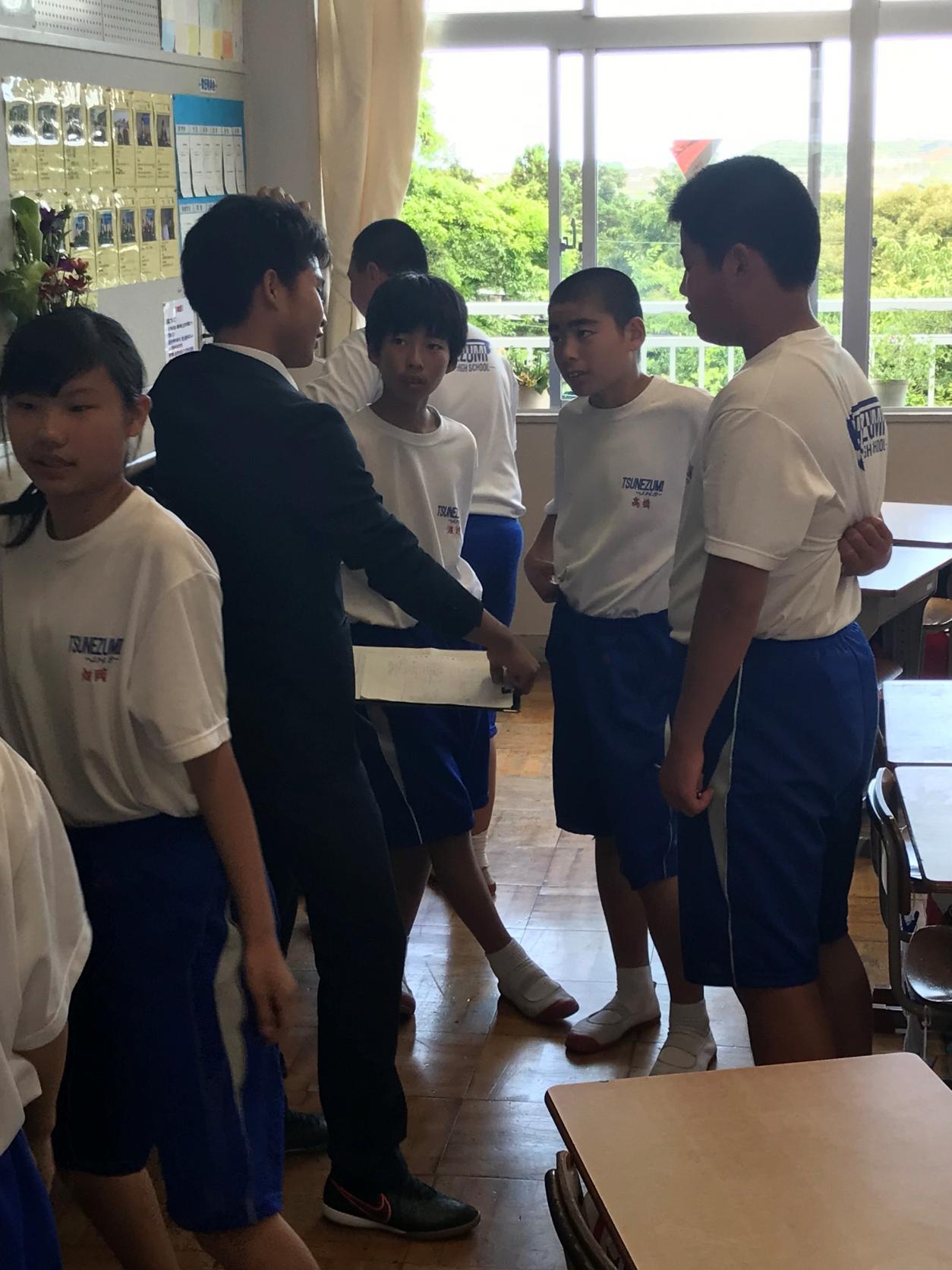 生徒たちと 生徒たちと