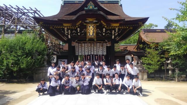 修学旅行3組集合写真 修学旅行3組集合写真