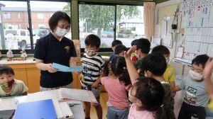 1園長先生に・・ 1園長先生に・・