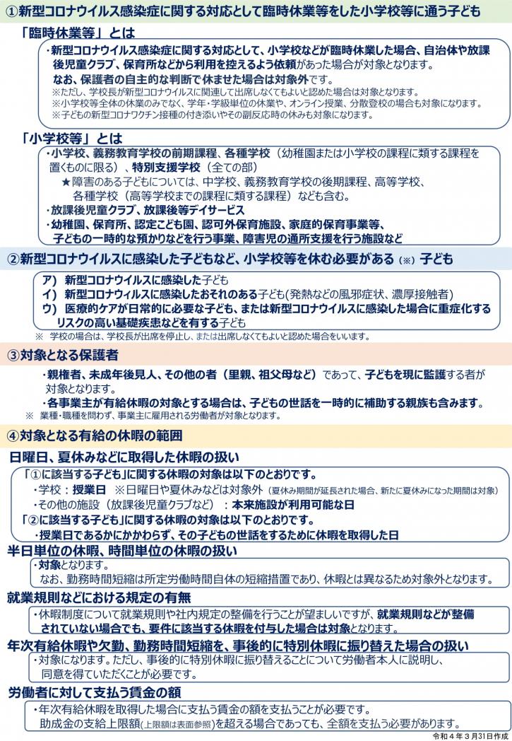 諸学校休業等対応助成金・支援金 (2) 諸学校休業等対応助成金・支援金 (2)