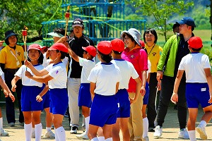 採火式にもお手伝い 採火式にもお手伝い