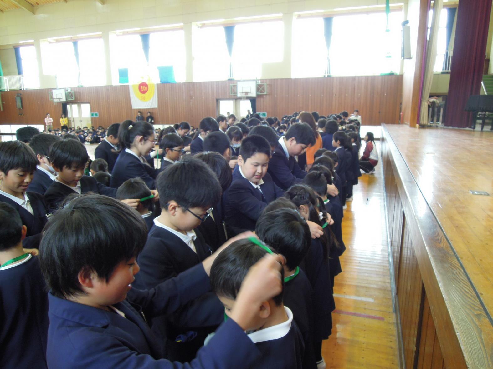 1年生を迎える会 1年生を迎える会