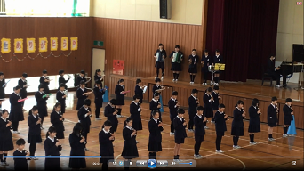 6年生を送る会 6年生を送る会