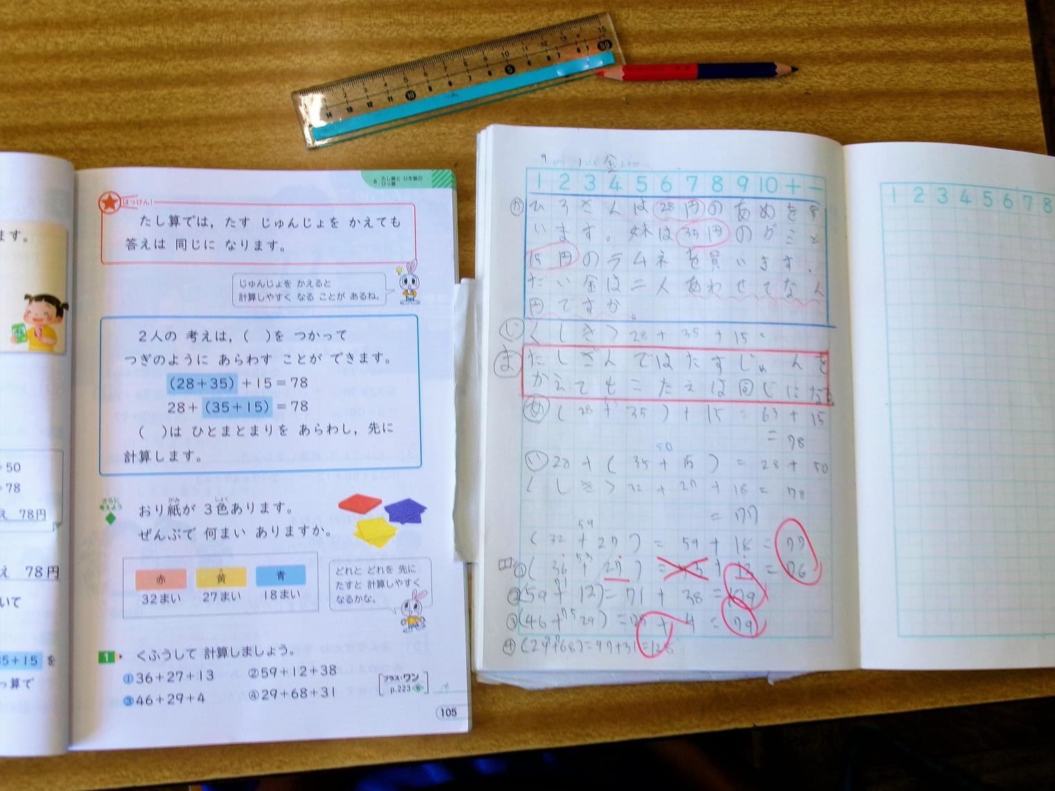 かっこのある計算の学習 かっこのある計算の学習