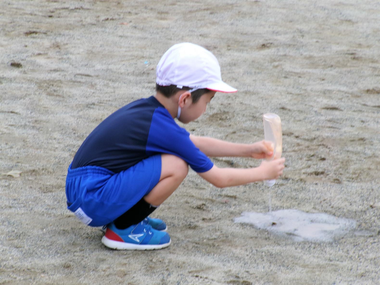 水たまりも作ってみた