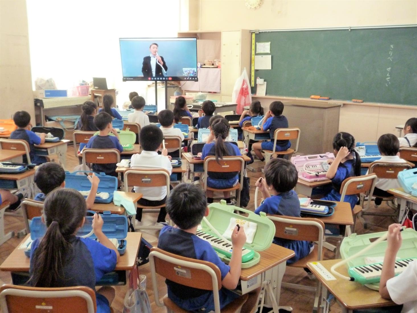 モニターを通して学習しました