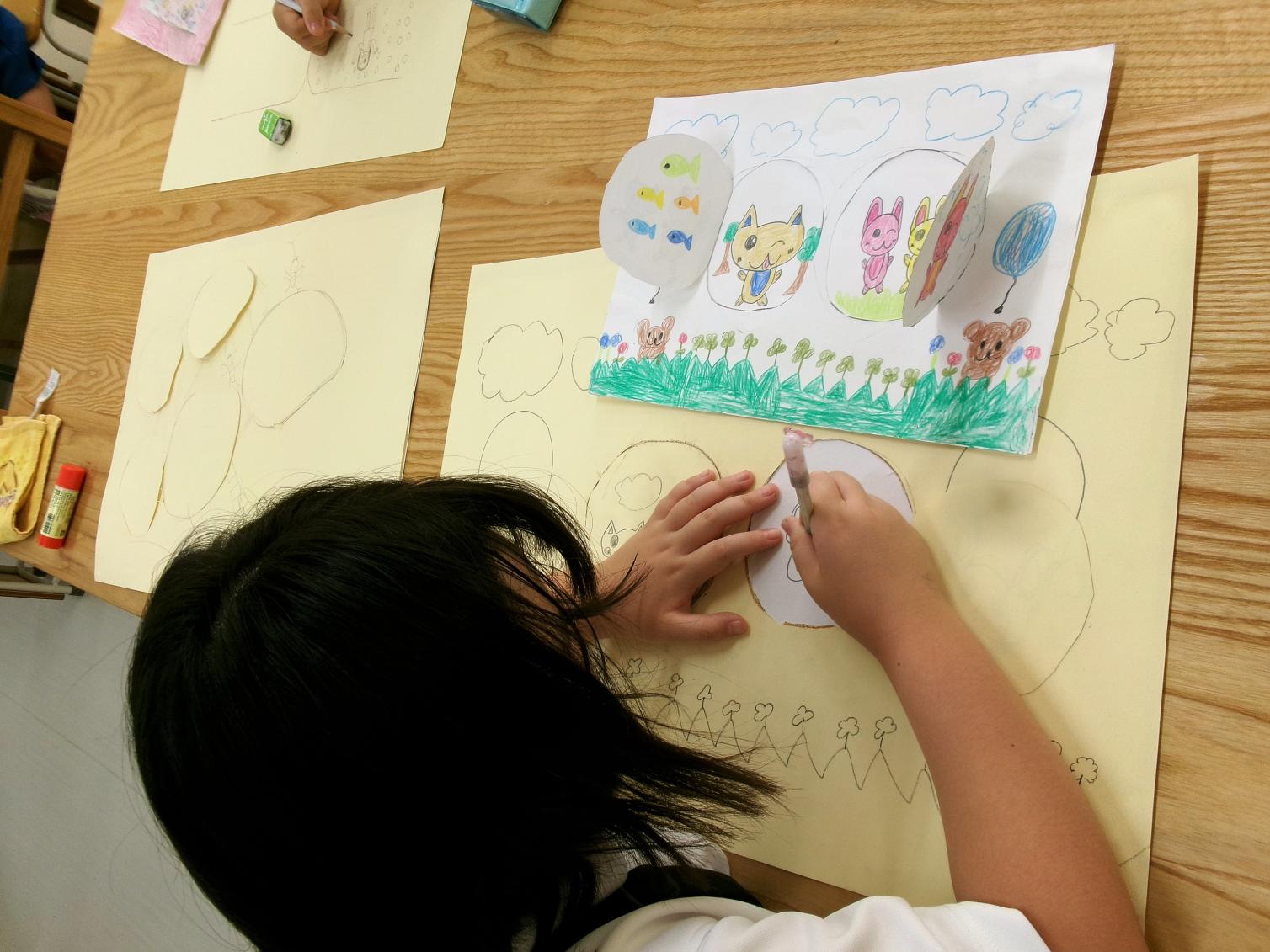 下絵をもとに作っていきます 下絵をもとに作っていきます