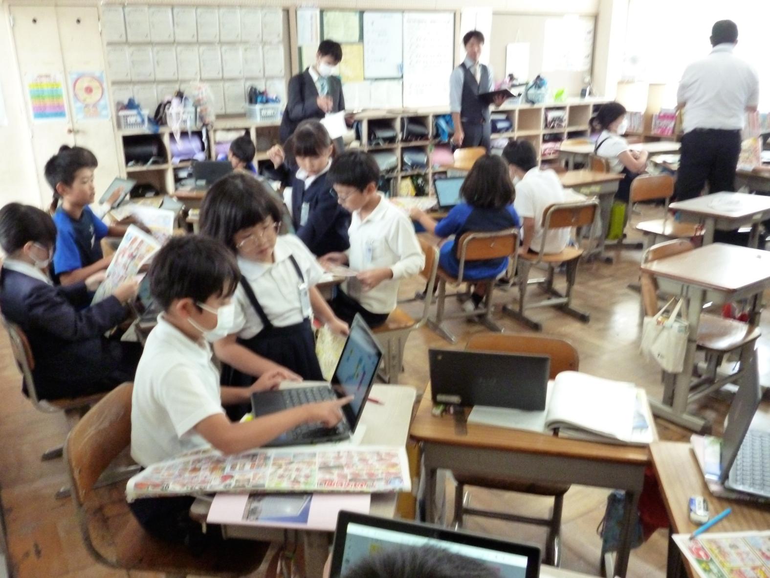 3年1組社会科「スーパーマーケットの工夫」