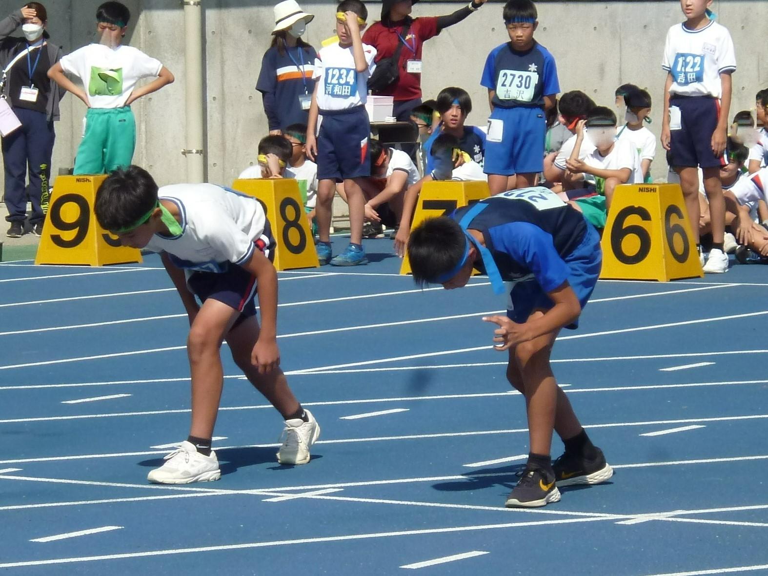 100m走スタート（男子）