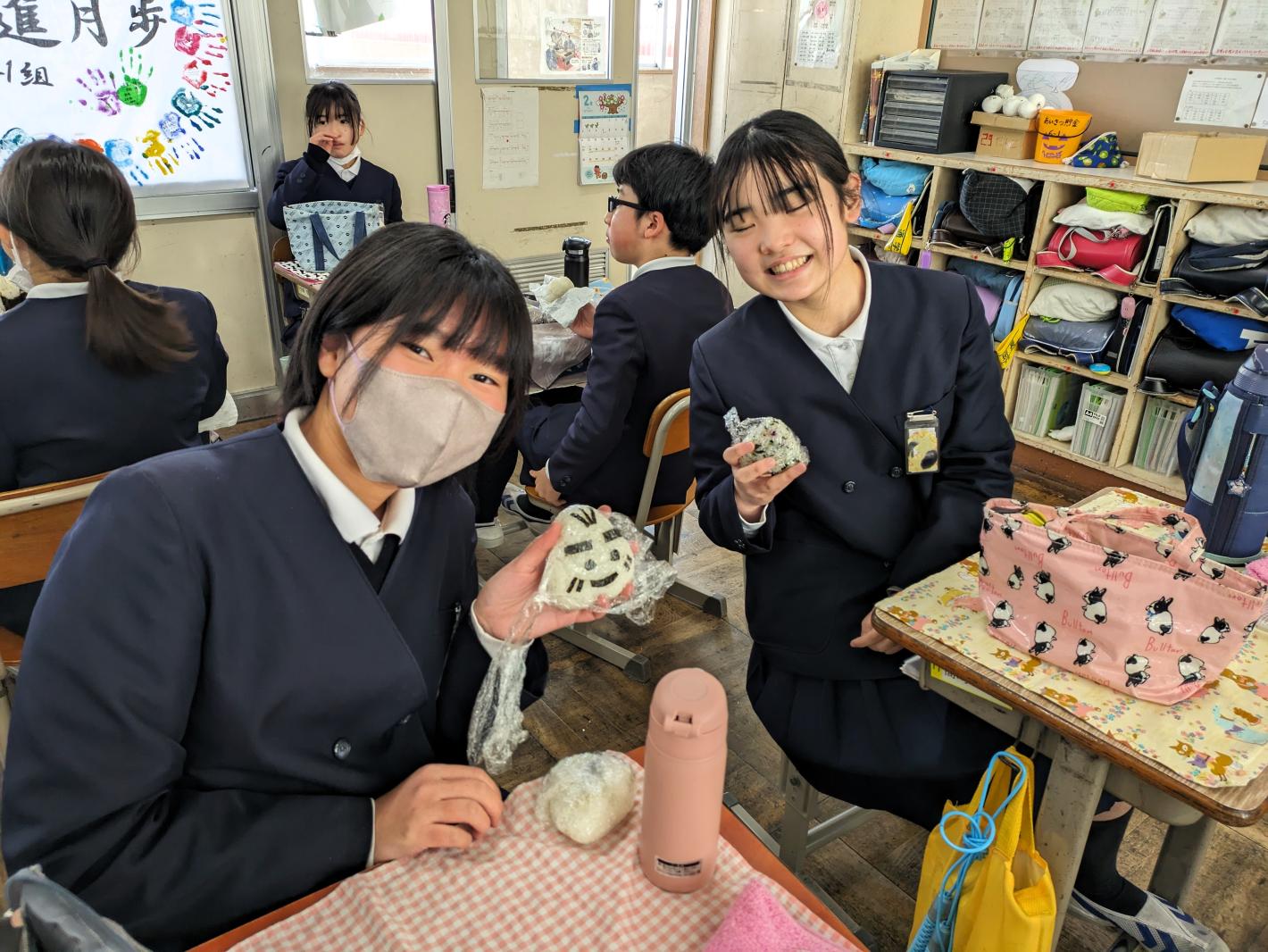 手作りおにぎり、かわいいです