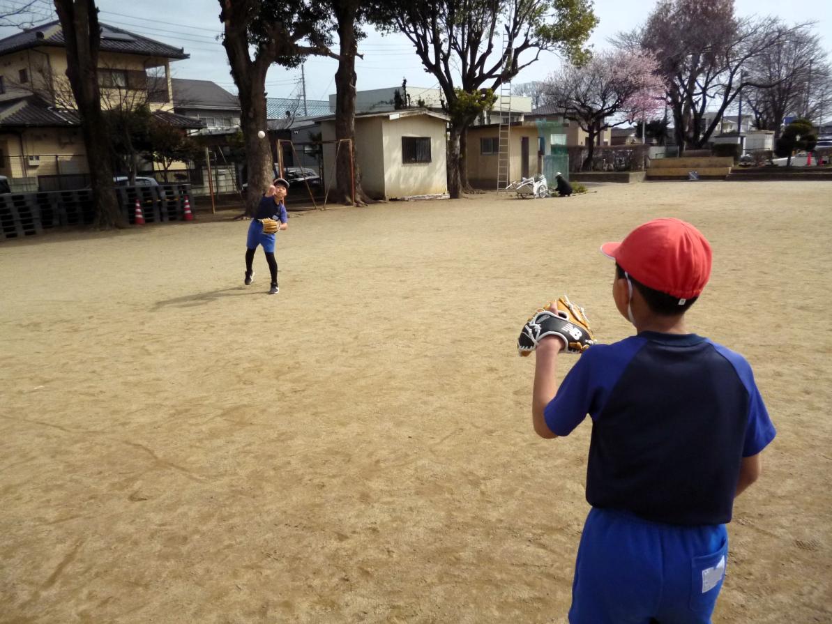 大谷グローブでキャッチボール 大谷グローブでキャッチボール